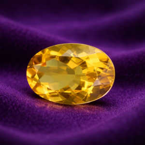 yellow citrine gemstone (sunela stone)